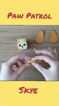 Making 3D Skye - Paw Patrol - DIY Craft | #diy #happy #kids #simple #creative #pawpatrol #shorts