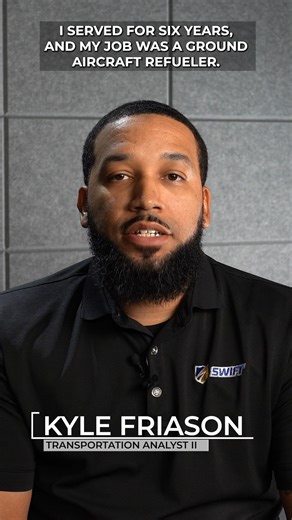 Transportation Analyst II, Kyle F., is a U.S. Air Force veteran. He tells us about his life in the military and how it prepared him for the logistics field. 🇺🇸 🚚 #veteransday #swiftsalutes #logistics | KNX Logistics