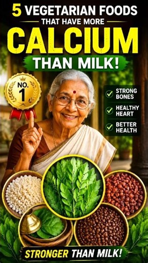 5 Vegetarian Foods With More Calcium Than Milk! 🥛❌ Strong Bones Naturally 💪🦴