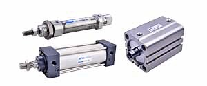 Pneumatic Actuators | Imperial, Round Air Cylinders, Slide Tables
