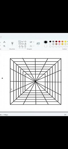 How to draw optical illusion in ms paint | paint in computer| art #opticalillussion #art #drawing