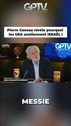 Pierre Conesa reveals why the USA supports ISRAEL!