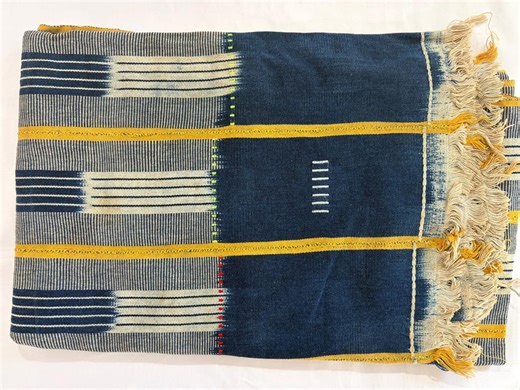 Authentic, Vintage African Baule Cloth / Fabric From Ivory Coast, Tribal Decor 58" X 40" - Etsy