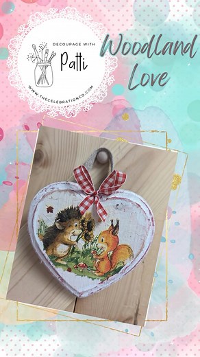 105 reactions · 16 shares | DIY Woodland Character Valentine Heart with Napkins! #napkindecoupage #thecelebrationco #crafting #decoupage #decoupageideas #valentine #valentinesday #valentinecrafts #shopssmall | The Celebration Co. | Facebook