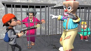 1.7M views · 13K reactions | Nick VS Freaky Clown rescues Friend Funny moments -VMAni Funny-. | Scary Teacher 3D | Facebook