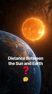 how far is the Sun from Earth? 🤔 #sun #earth #solar system