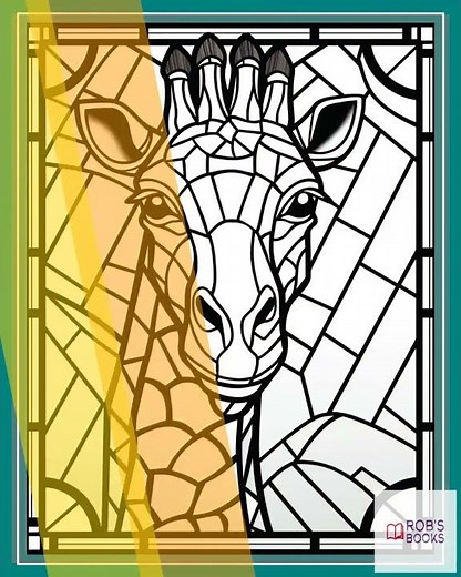 110 Animals Stained Glass Coloring Pages 1
