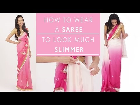 How To Wear A Saree To Look Slim