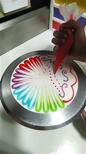 So Beautifull💫🌸 Colour Plating Design #shortvideo #viral #colors #trending