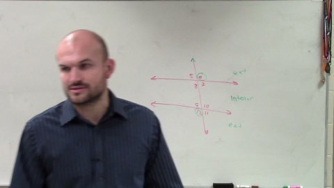 Geometry - Identifying alternate interior and exterior angles