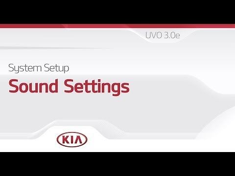 Setup: Sound Settings