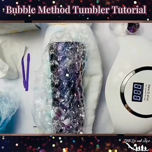 1.7K views · 24 reactions | Get ready to create a stunning and unique tumbler with our Bubble Method tutorial! Follow along and discover the magic of the Bubble Method for your next tumbler project! #littleleeandrose #tumblertutorial #bubblemethodtumbler #diytumbler | LittleLee and Rose | Facebook