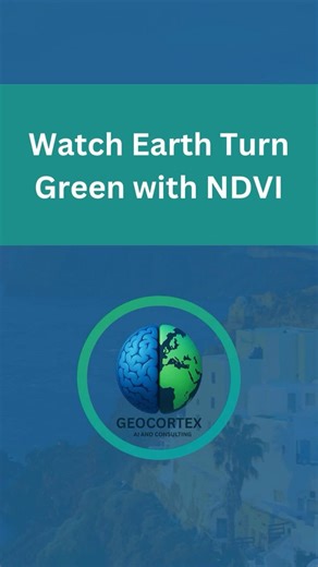 Watch Earth Turn Green with NDVI 🌍 #gis #topography #mapping #geospatialdata #geospatial #raster