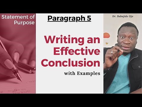 SoP: How to Conclude Your Statement of Purpose for Graduate School with a Real Example