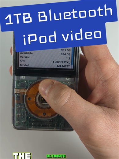 The Ultimate iPod Video Upgrade with 1TB and Bluetooth