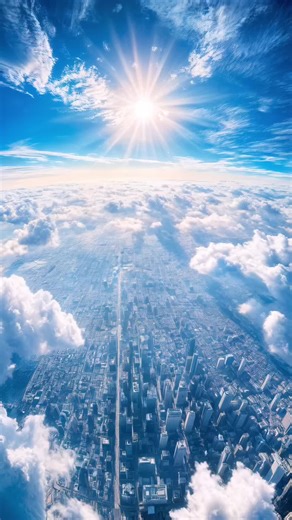 雲と太陽の美しい壁紙