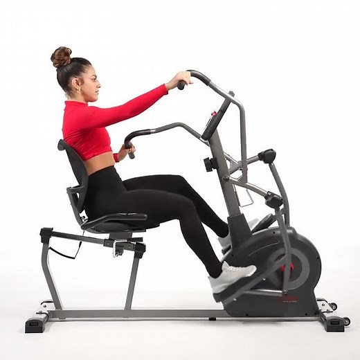 Sunny Health & Fitness Elite Recumbent Cross Trainer