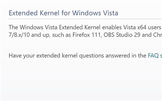 Running Incompatible Programs on Windows Vista! - Extended Kernel Demo