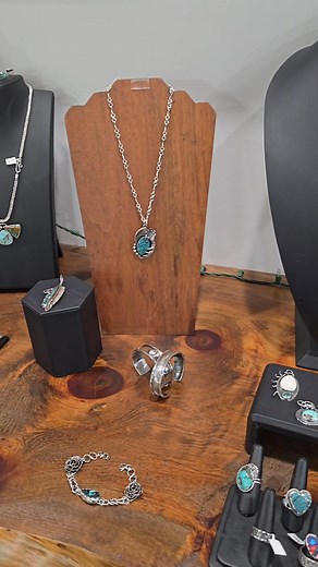 Did you know that turquoise is among the world’s oldest known gemstones — revered for centuries as a stone of protection, sky, and spirit? Each turquoise piece you see here was hand-forged in our studio in the foothills of the Adirondacks — shaped, soldered, and refined with traditional silversmithing tools. Every detail is built by hand, one mark and polish at a time. Our collectors span the country, and each turquoise creation you see on our table is one-of-a-kind. If a piece speaks to you, we