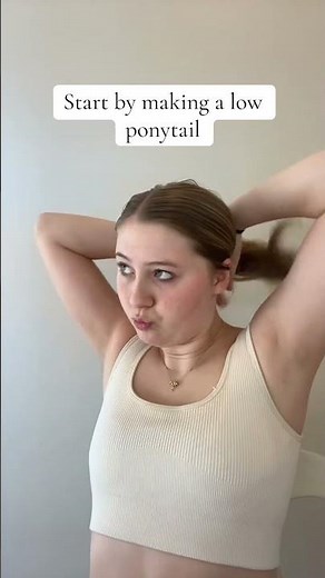 My quick and easy low bun tutorial! 🥰