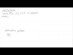 Job Selection - Dynamic Programming - Design and Analysis of Algorithms
