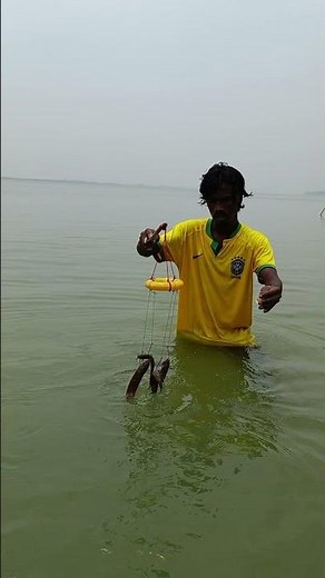 Unbelievable Deep Water Floating Ring Fishing Technique! 😱 #danialfishing #fishing