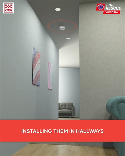 10K views · 27 reactions | Look up! Smoke alarms are the best way to alert your family should fire occur in your home. Where your alarms are located form an important part of protecting your household. Smoke alarms must be between each bedroom and the rest of the house Between each bedroom and living area In hallways and stairs | CFA (Country Fire Authority) | Facebook