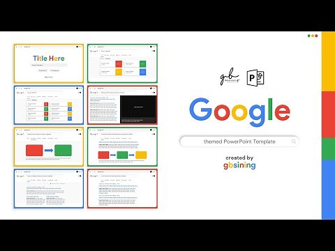 Google Themed Template | Creative PowerPoint Template Ideas for School Presentations