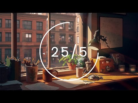 25/5 Pomodoro Timer 🕒 Relaxing Lofi❤️ DEEP FOCUS POMODORO TIMER📚 Study With Me📚stay motivated