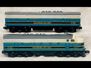 2368 Baltimore Ohio F3 AB Diesel (6+) SKU 6016