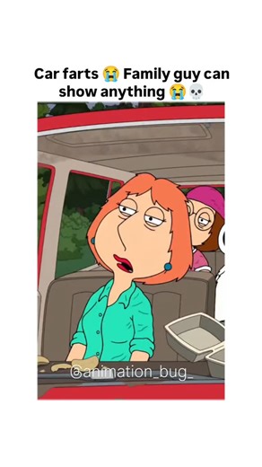 Animation Bug on Instagram: ""Car Farts" in Family Guy refers to a popular, often-referenced gag where Stewie uses his car's exhaust to create fart noises, notably in the episode "Saturated Fat Guy," but it's a recurring theme showing how characters use farts for comedy, from timed farts to general flatulence, highlighting crude humor in the show. "Saturated Fat Guy" (Season 15, Ep. 16): This episode features Peter opening a food truck, but the connection to car farts is likely a separate but re
