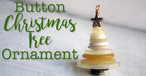 DIY Button Christmas Tree Ornaments