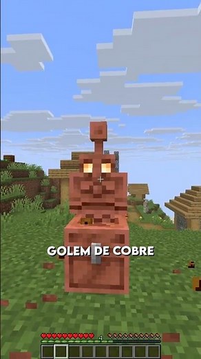 Minecraft Curiosidades - Golem de Cobre e Totem #minecraft #minecraftshorts #shorts #curiosidades