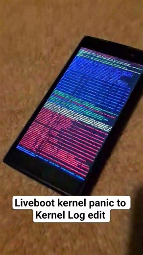 Sony XA2 Liveboot kernel panic to Kernel Log edit