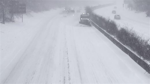 Plows Clear Nassau County Parkway Under Heavy Snow