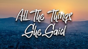 ♫ You're Listening: REMMI - All The Things She Said (t.A.T.u cover) Music Genre : Pop Watch in YouTube for better resolution Have a nice day 😃 YouTube Link - https://www.youtube.com/watch?v=QAoggdK4ScU&ab_channel=CosmosMusic Subscribe my channels to show your support ❤ - https://www.youtube.com/channel/UCILi5WbioWD30f6-SJo4VjQ http://bit.ly/CosmosLyrics https://bit.ly/LonelyStarYT https://www.youtube.com/channel/UC18C0z-iMMEgKhmARMwjjKw Feel free to join my Discord server to be a part of the fa