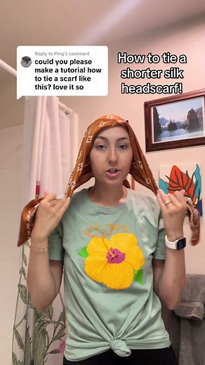 Replying to @Ping headscarf tutorial 🧣 #cancer #cancersucks #headscarf #chemo