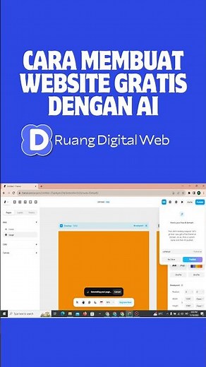 CARA MEMBUAT WEBSITE GRATIS DENGAN AI TANPA NGODING