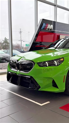 Our 2026 BMW M5 found in Lamborghini’s Verde Mantis Green exterior, by special request only! 👀🔥 📍BMW of Westlake #kenganleyautogroup #dealership #custom #bmw #green