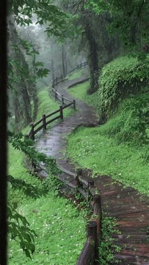 Beautiful Nature Love 🌧️❤️ #beautifulnature #rain #scenery #bestscenery #naturalbeauty #nature