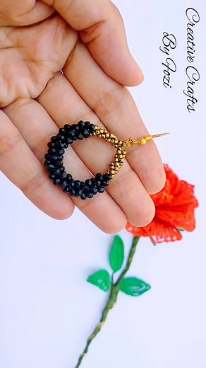 169K views · 2.8K reactions | Sparkle on, friends! ✨ I'm loving these DIY Rondelle Earrings!  Watch till the end to learn how to make them! #fblifestyle #rondelleearrings #diyjewelry #JewelryLovers #handmadewithlove #EarringGoals #fbreelsfypシ゚ #viralvideo #trendingnow #facebookreelsviral | Creative Crafts By Fozi | Facebook