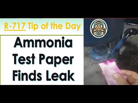 Litmus Paper and Finding Ammonia Leaks on Ammonia Refrigeration Systems