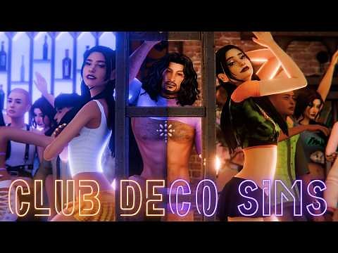 Sims 4 Mod Showcase Nightclub Animated Deco Sims | The Bachelor Edition