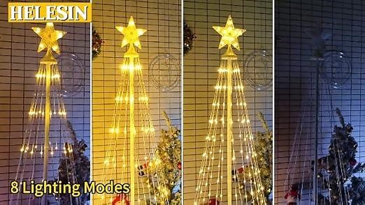 Lighted Christmas Cone Tree