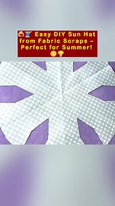 1.9M views · 20K reactions | 淋 Easy DIY Sun Hat from Fabric Scraps – Perfect for Summer! ☀️#DIYSunHat #SummerSewing #FabricScrapsProject #EasySewingTutorial #BeginnerSewing #SewYourStyle #HandmadeAccessories #UpcycledCrafts | All Girls' Things | Facebook