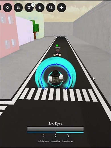 custom gojo moveset in jjs #jjs #skillbuilder