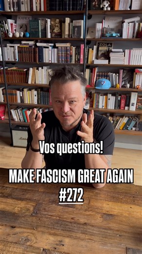 MAKE FASCISM GREAT AGAIN #272 Vos questions! #politique #politiqueaméricaine #trump #fascisme #donaldtrump #uspolitics #fascism #maga #ice #icedetention #dreydossier #thedreydossier #neuralink #humantrials | Frédéric Bérard