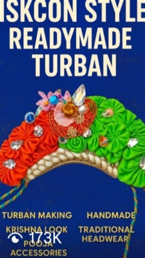 SUDDHARUPA GOPINATHA DAS on Instagram: "“Ready-Made ISKCON Turban – Divine Krishna Shringar Headgear”“Krishna Temple Turban | Traditional Devotional Wear for Deities”“Murti Dressing Turban – ISKCON Style Readymade Headpiece”“Handcrafted Bhakti Turban – Temple & Festival Special” ISKCON turbanReady-made deity turbanKrishna turban styleRadha Krishna turbanMurti shringar accessoriesDivine turban for idolsReadymade Hindu turbanBhakti temple turbanTraditional temple headgearDevotional wear accessorie