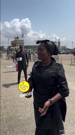 The Late Daddy Lumba's teacher, Mrs.Acheampong arrives at his One Week Observation happening now a