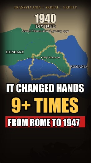 Transylvania: 2,000 Years of Changing Hands on a Map #Shorts
